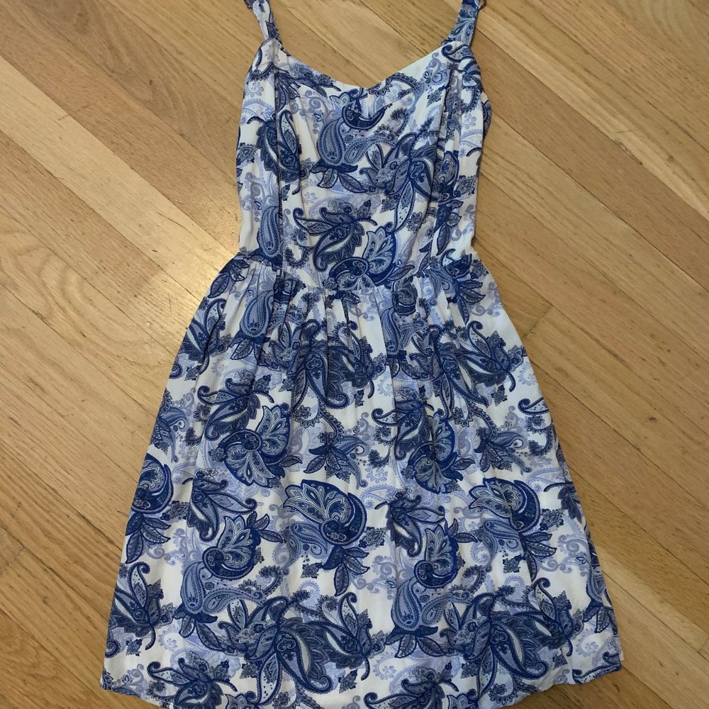 Blue Patterned Dress